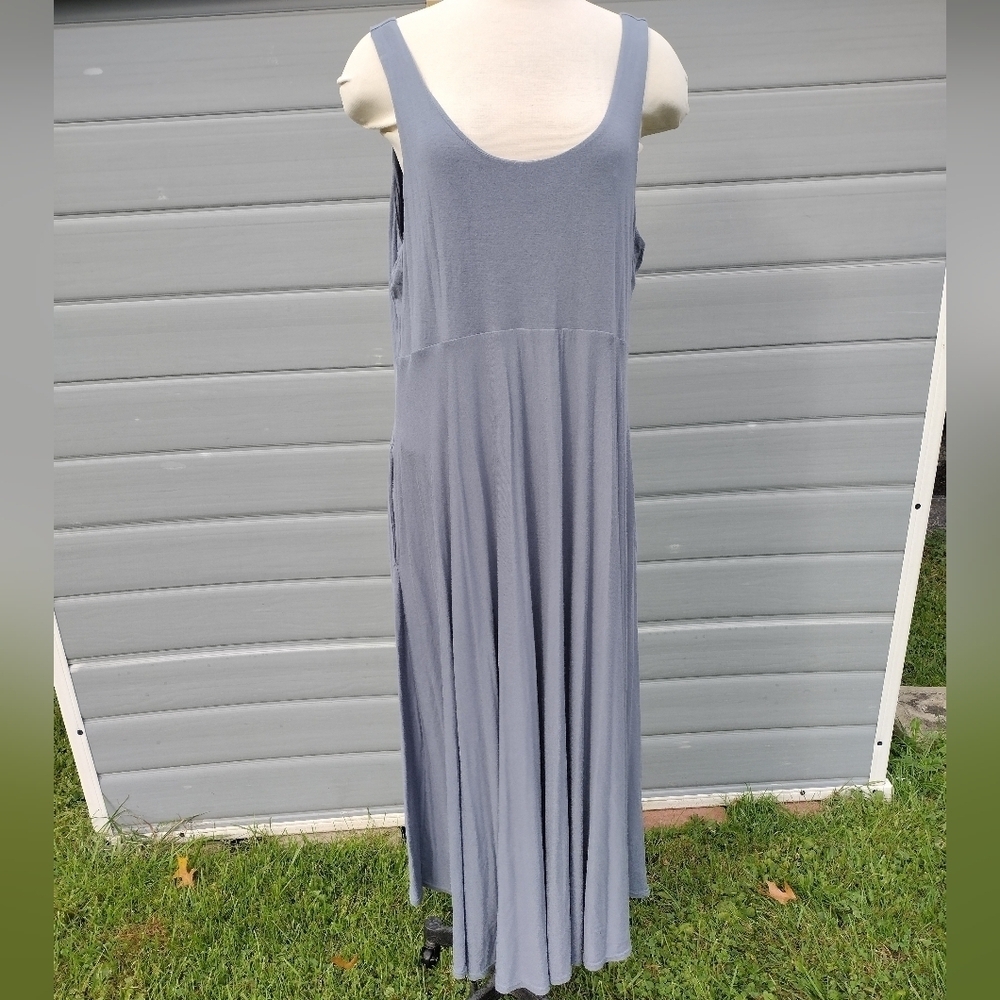 Athleta Santorini Dress Womens Gray Sleeveless Athleisure Stretch 1X